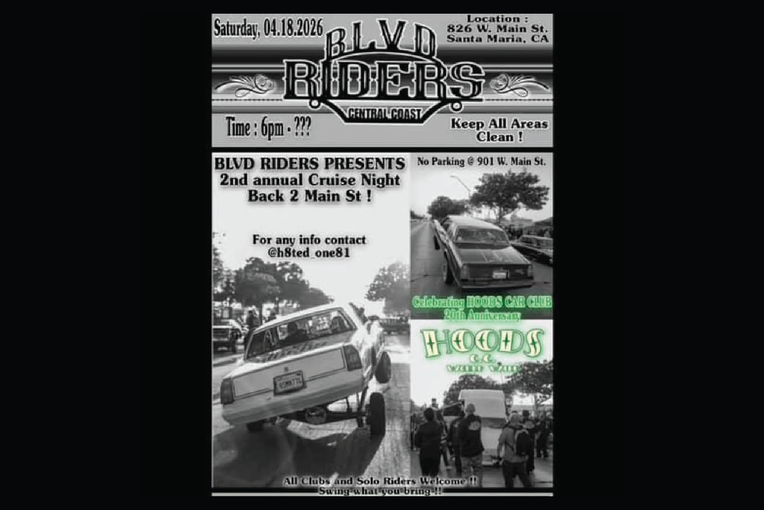 Hoods Car Club 20th anniversary