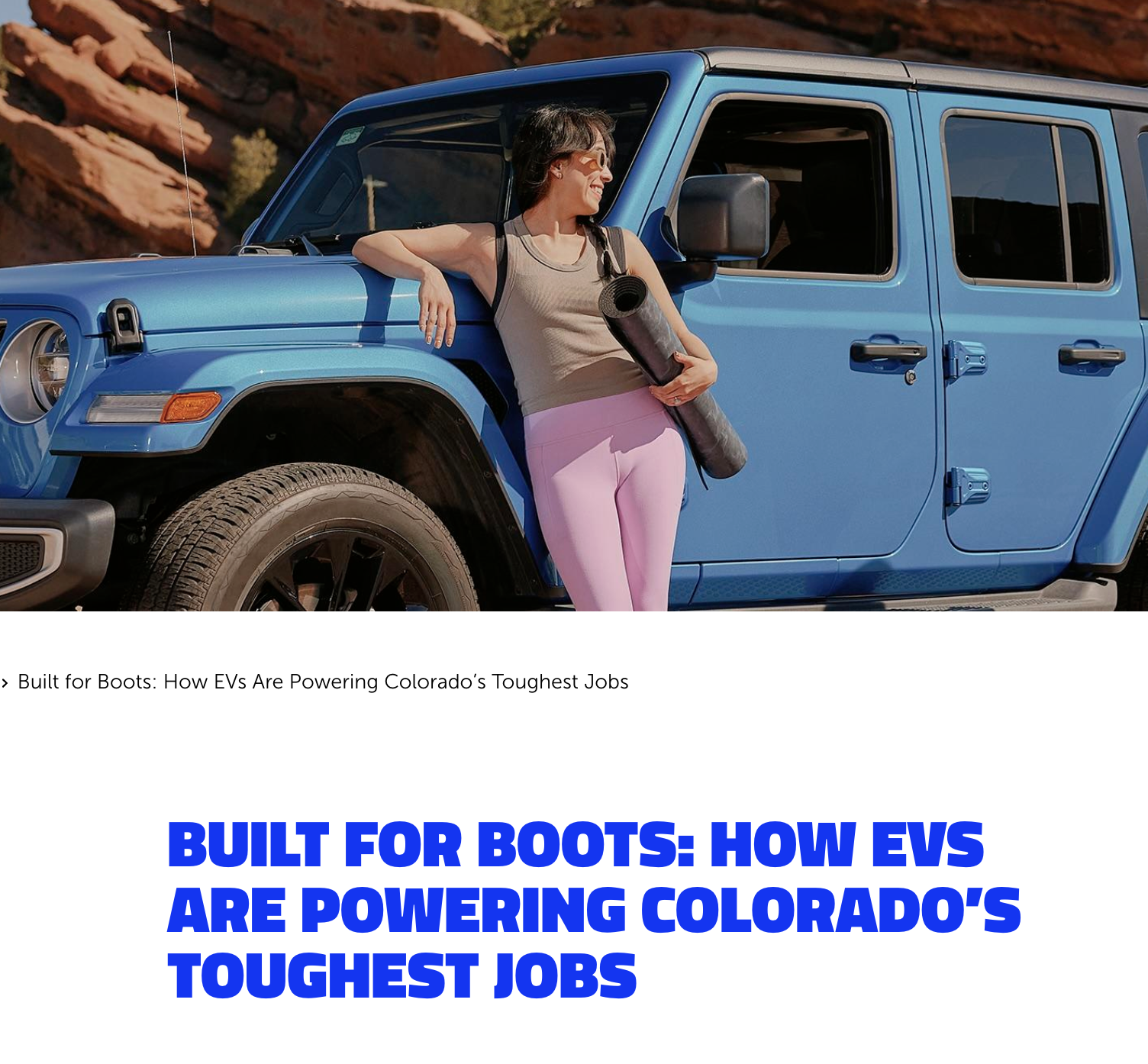 Colorado Energy Office: Built for Boots Campaign