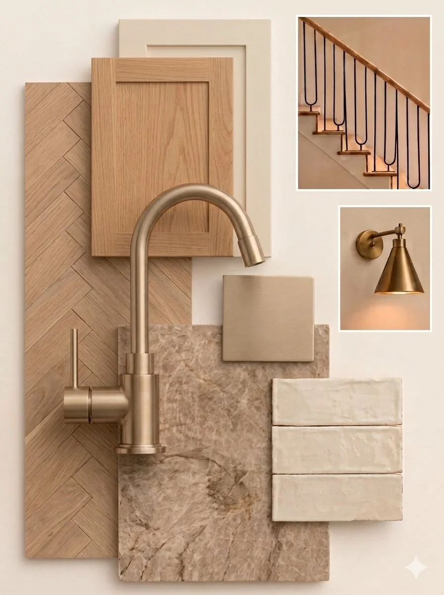 Organic Modern Mood Board for Kitchen