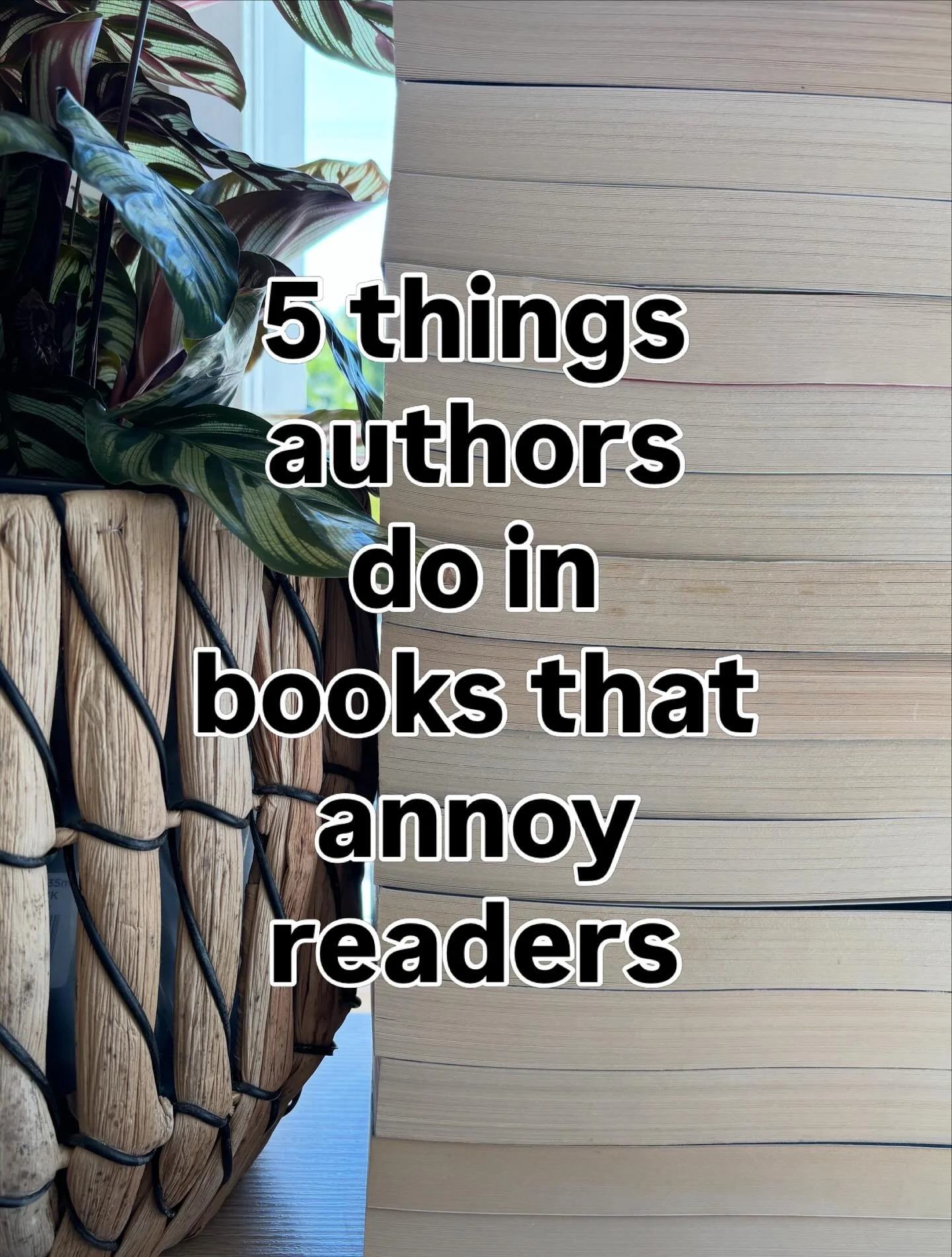 As an author, I will do better in the future.

What bookish things do you think writers need to stop doing?

✍️ ✍️ 

#favauthor #tbrpilekeepsgrowing #bookvibes #booklover📚❤️ #booktime📖