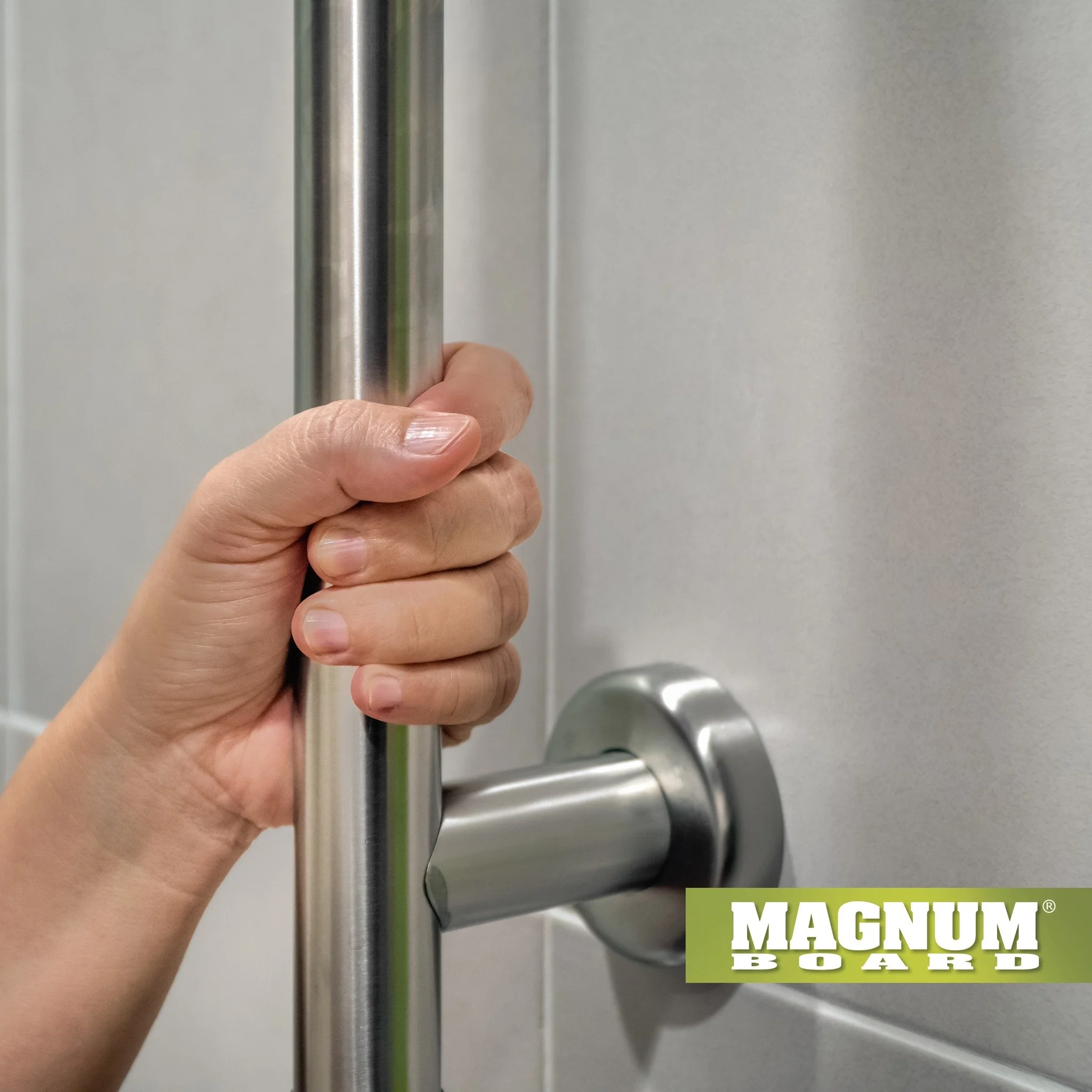 If you're working on projects that require accessibility features, make sure you think of Magnum Board! 

Our Ezi-Line Wall Sheets are able to have grab rails installed offstud when combined with the Duotec 10 from Anchormark.

#magnumboardaustralia 