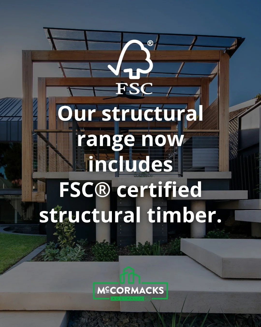 We&rsquo;re now stocking FSC&reg; certified structural timber at McCormack&rsquo;s Australia.

Our structural timber products are engineered for strength, reliability and compliance, delivering dependable performance across residential and commercial