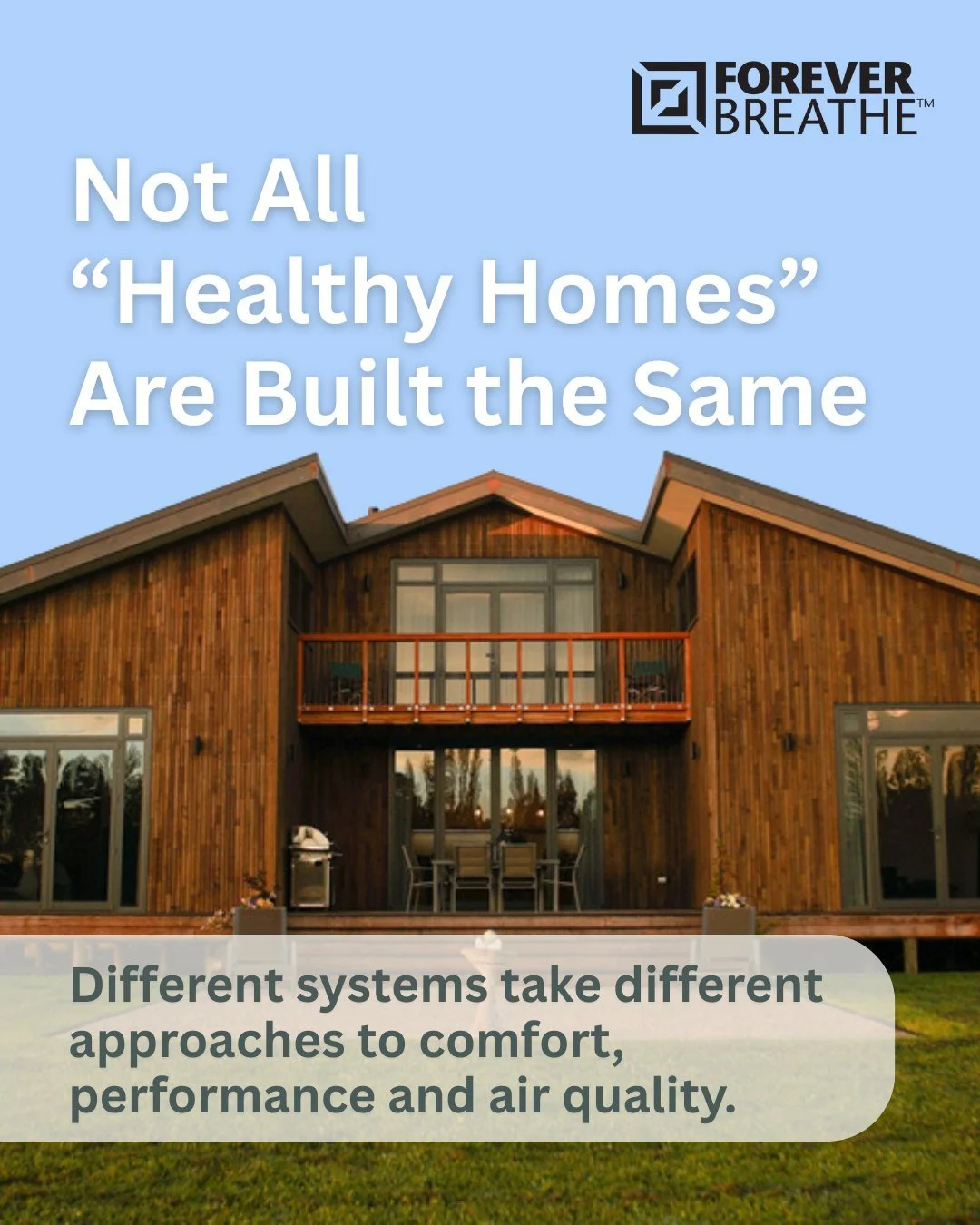 There&rsquo;s more than one way to build a high-performance home. 🏡

Some systems rely on airtight construction and mechanical ventilation. Others, like Foreverbreathe, take a different approach, using breathable materials to help manage moisture, t