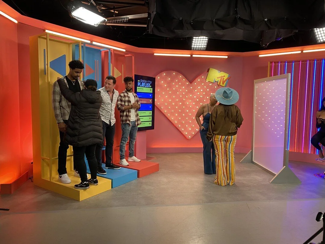 Throwback to when we worked on @mtv's new dating show, Date My Playlist. See that big screen? All us and our high resolution TVs. #mtv #avgeek #audiovisual #tv #tvshow