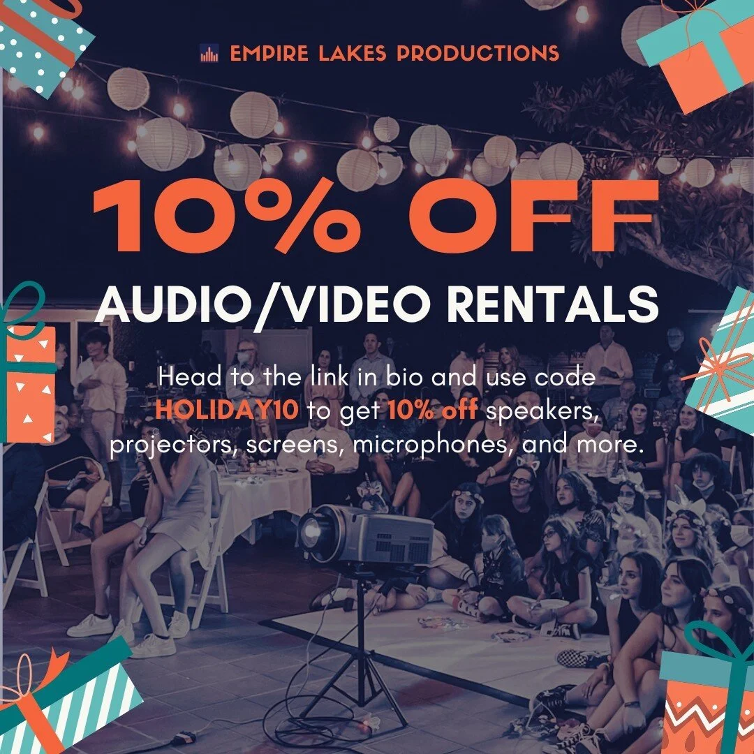 Our present to you this holiday season? An even more reasonable price for our high-quality #audiovisual equipment and expert technicians. Save a little this holiday season with ELP so you can spend a lot more on your loved ones. Link in bio🔗
#holid