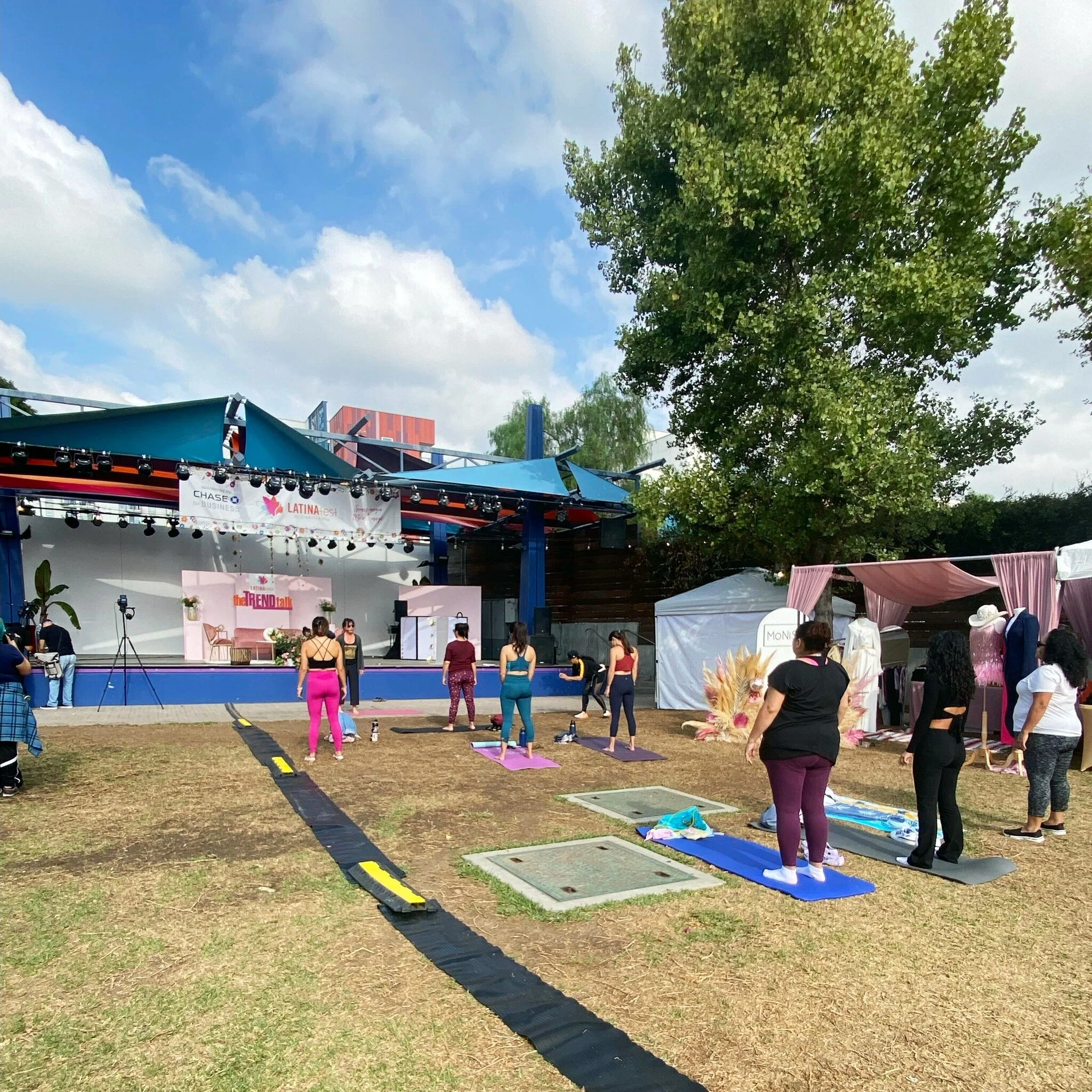 Last month, we helped set up for @latinafest, an annual celebration of all things Latina! Our main stage and side stage, along with our mics and speakers, provided a place for guest speakers and a band to educate and entertain the crowd. The day was