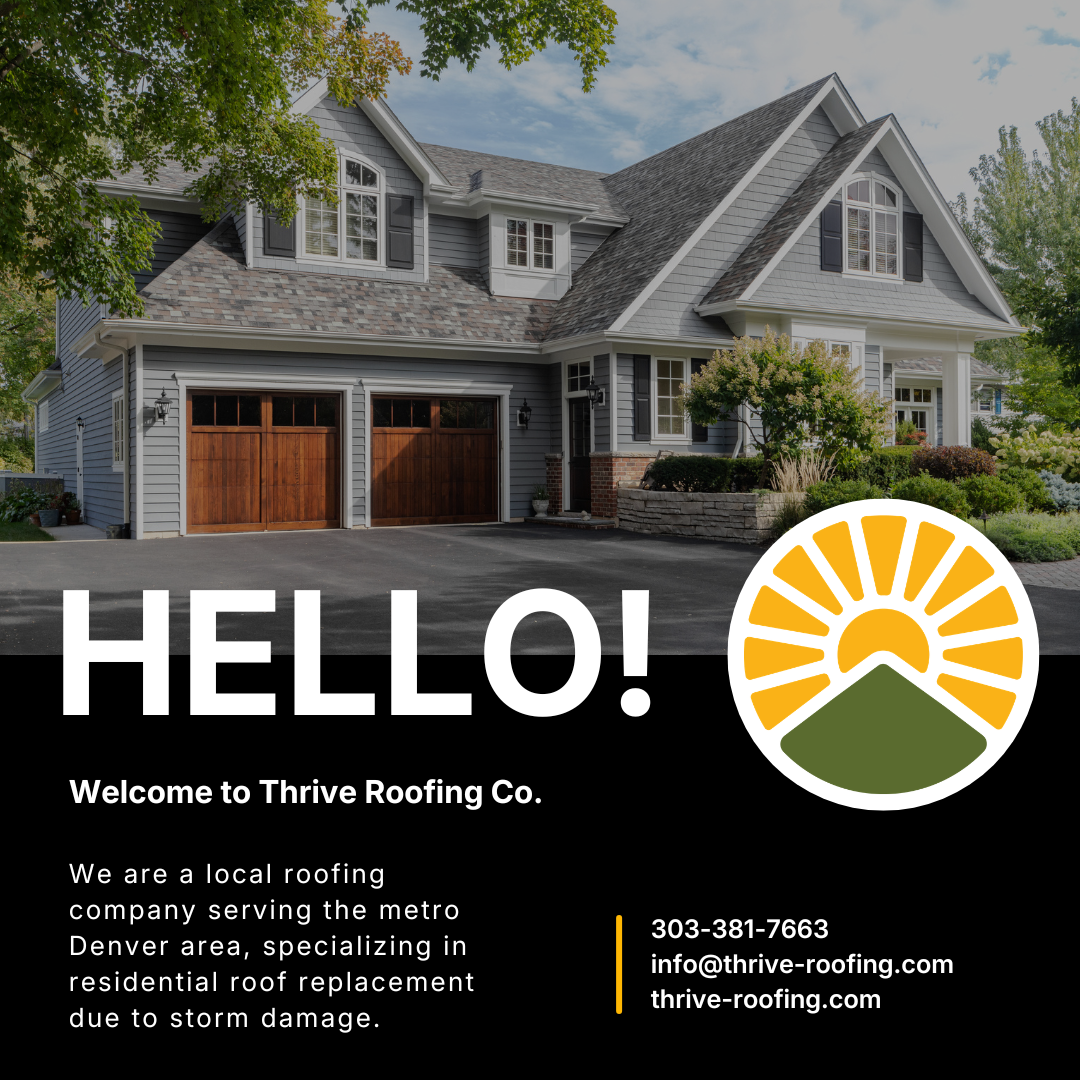 Introductory social media post for roofing company