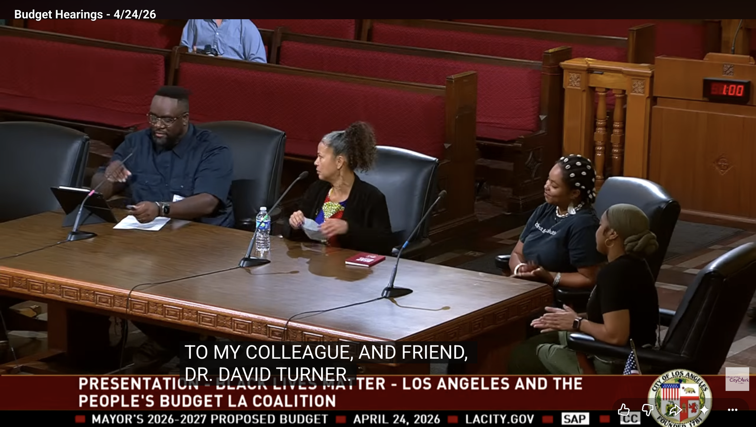 People's Budget Presentation to LA City Council Budget and Finance Committee April 2026
