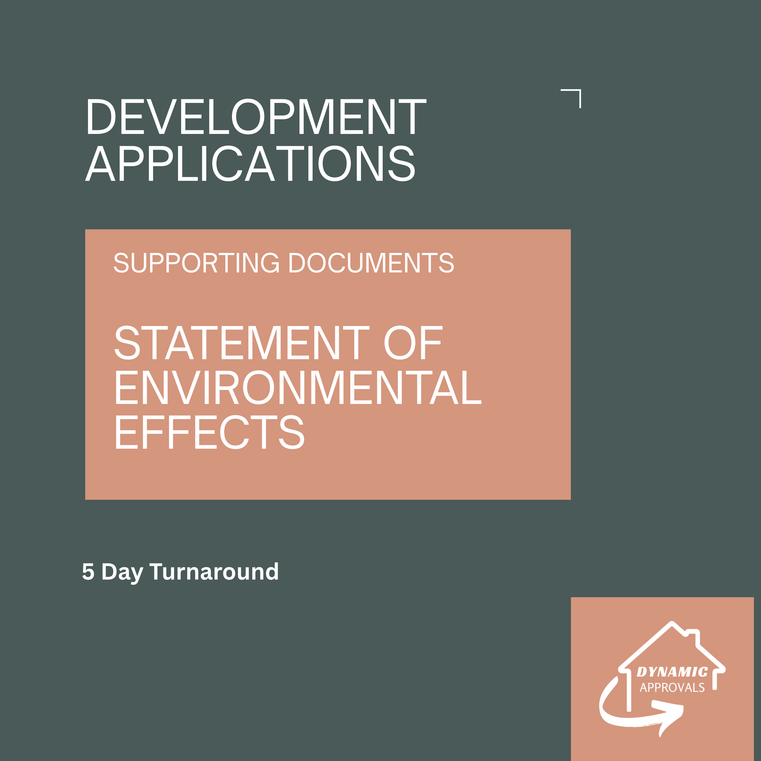 Statement of Environmental Effects (SEE) – Customised for your Development Application
