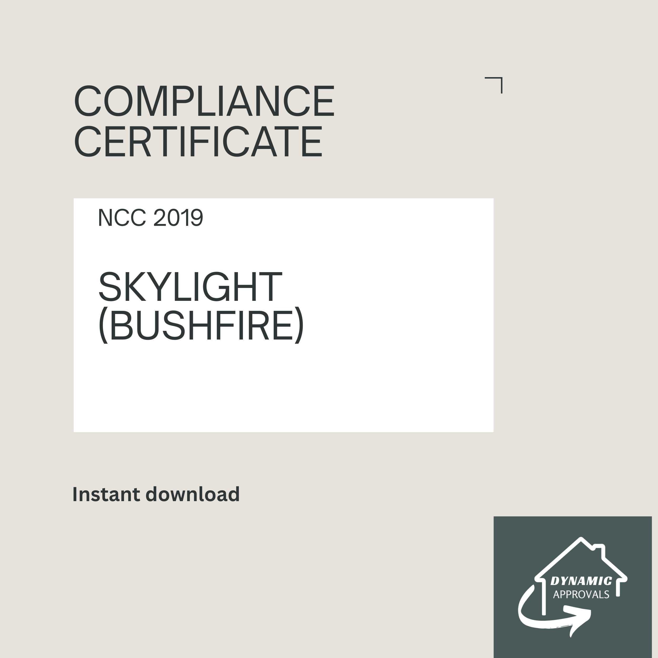 Skylight - Bushfire (NCC 2019)