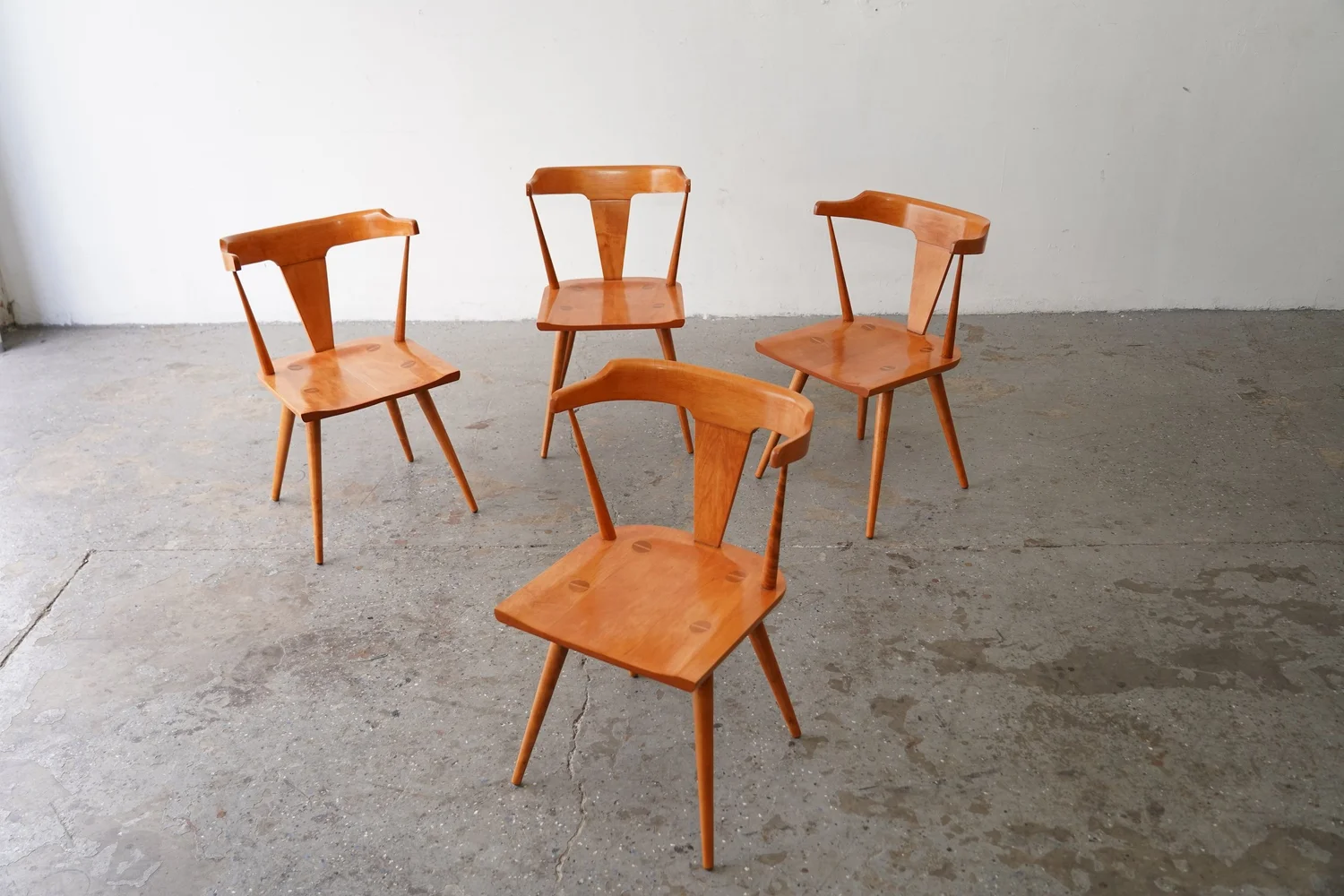 Paul McCobb Planner Group Maple T-Back Dinette Set – Table and