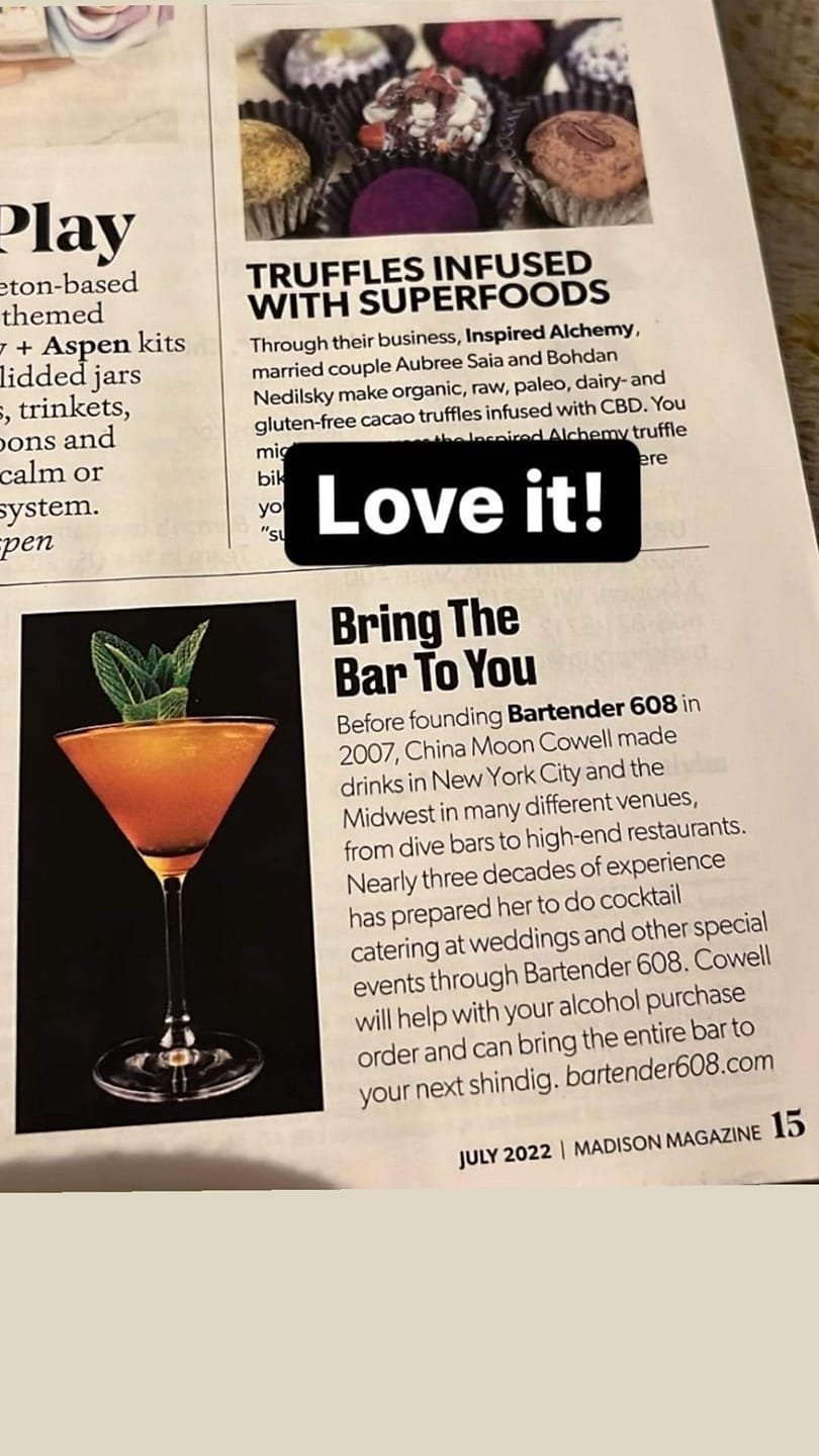 July 2022 Madison Magazine Bartender 608