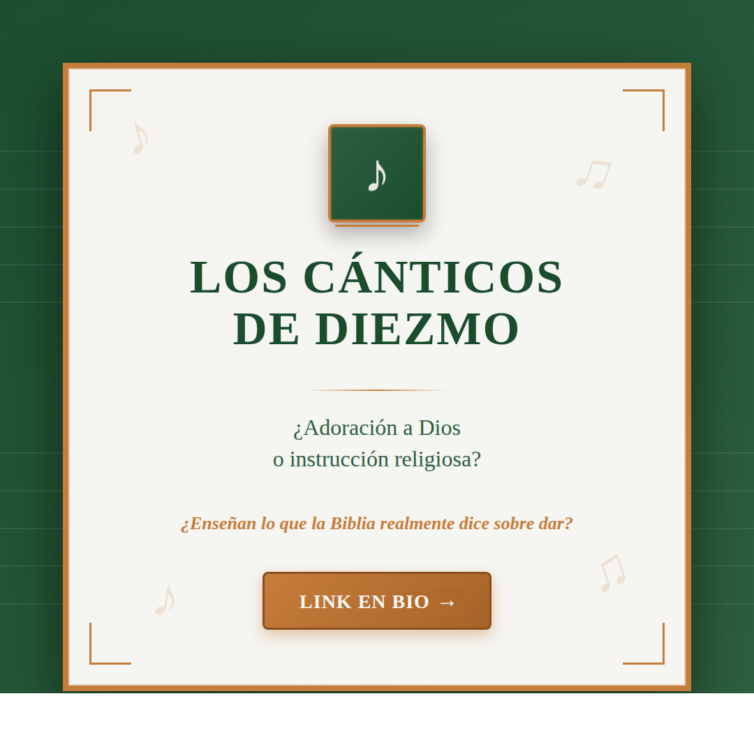 Cantos De Diezmo? Adoración?