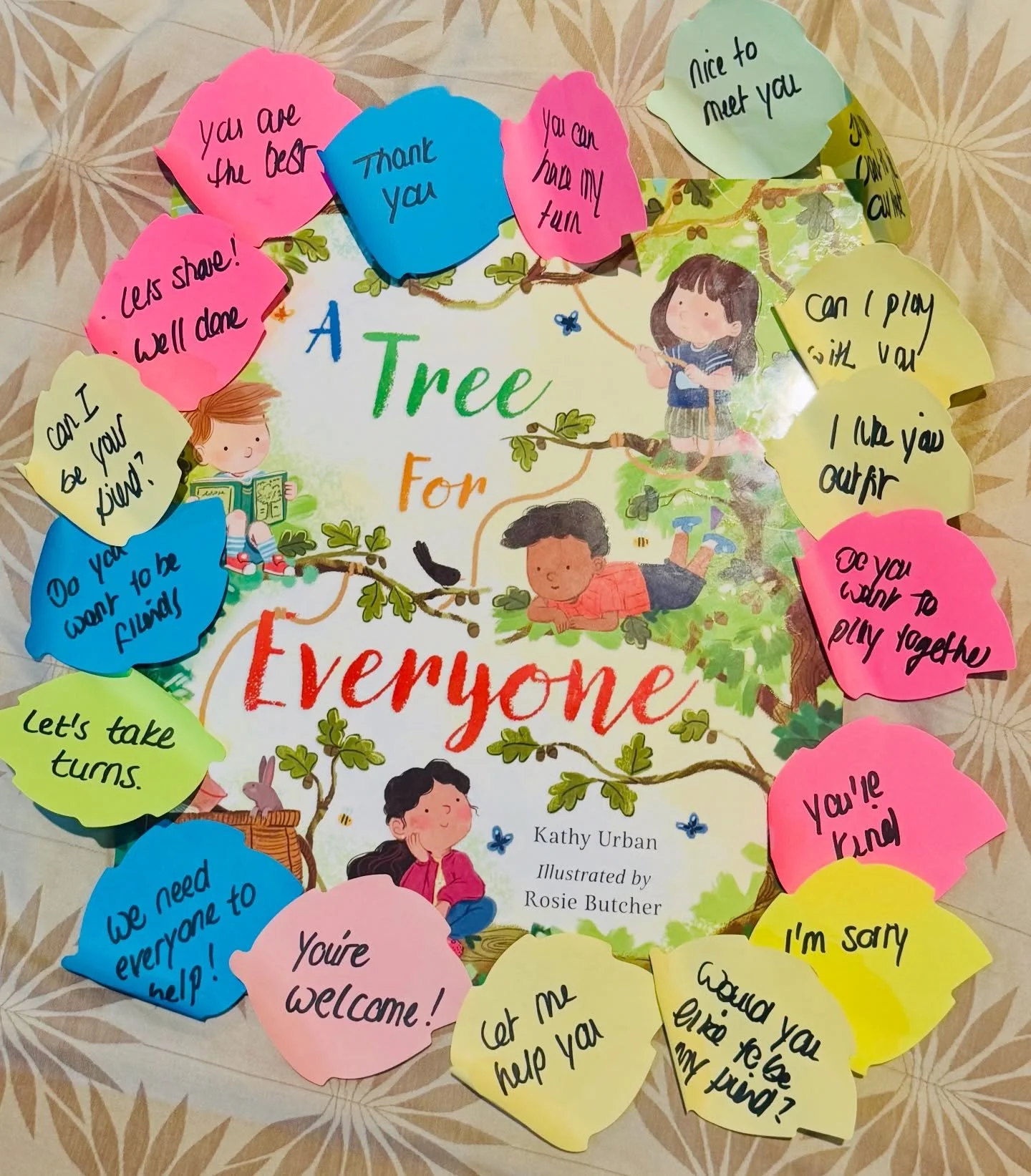 Well done Year 2! 
So many positive word choices after yesterday&rsquo;s virtual reading of A Tree for Everyone with primary classes @brightondubai .

In the story, three friends share many happy moments in a treehouse, until a fallout with another g