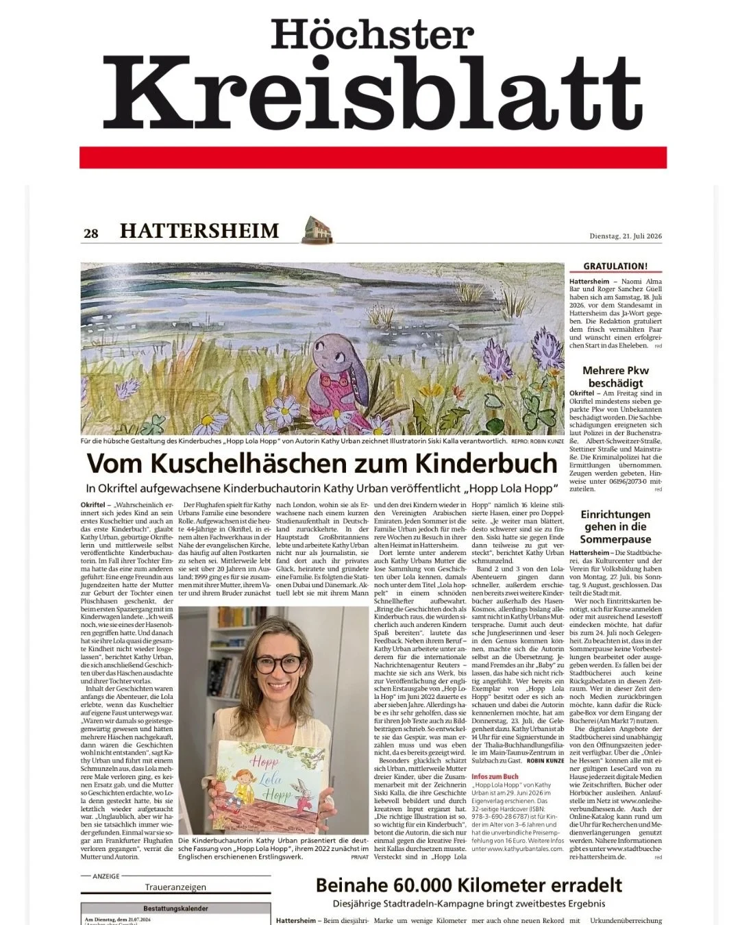 We&rsquo;re in the papers 📑!!! 

🇬🇧As a child, I would have absolutely loved meeting an author, let alone discovering that they had once sat in the very same classroom as me. Sadly that never happened.

But this feels like the next best thing.

Se