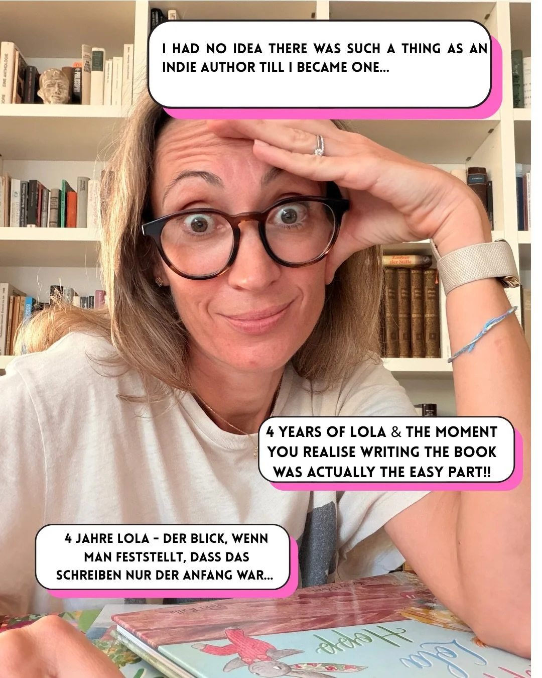 🇬🇧 Four Years of Lola &hellip; and how we finally published (Pt. 3)

Writing the story was only the beginning.
Publishing a book is about so much more than words on a page. There were edits, layouts, marketing plans&hellip; and about a hundred thin
