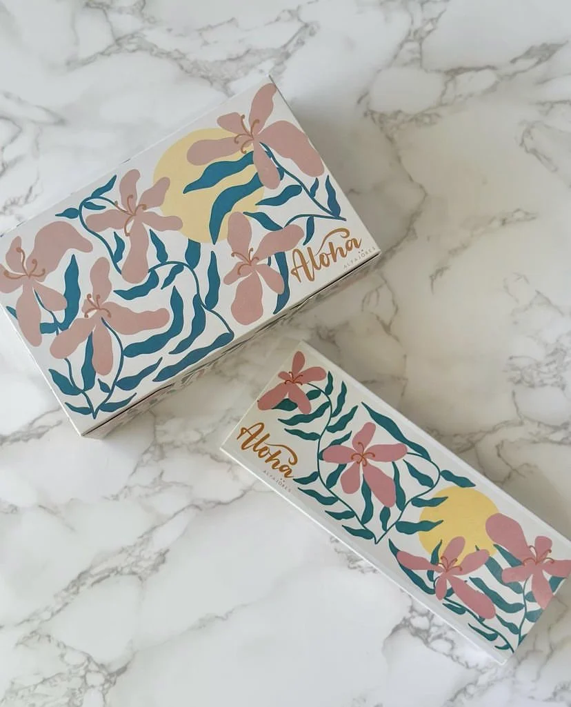 ALOHA ALFAJORES LLC BOX DESIGN