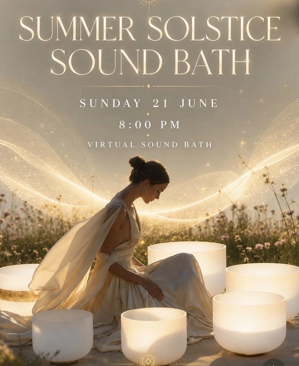 SUMMER SOLSTICE  - Sacred Virtual Reiki Sound Bath - Sunday 21st June 8-9pm