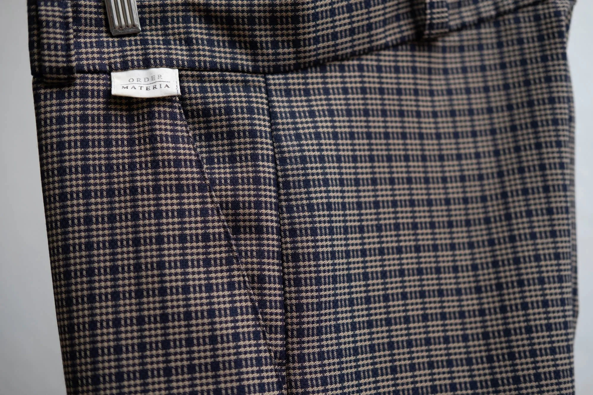 Order Materia Men???s Navy & Mushroom Coloured Patterned Trousers ??? Order ...