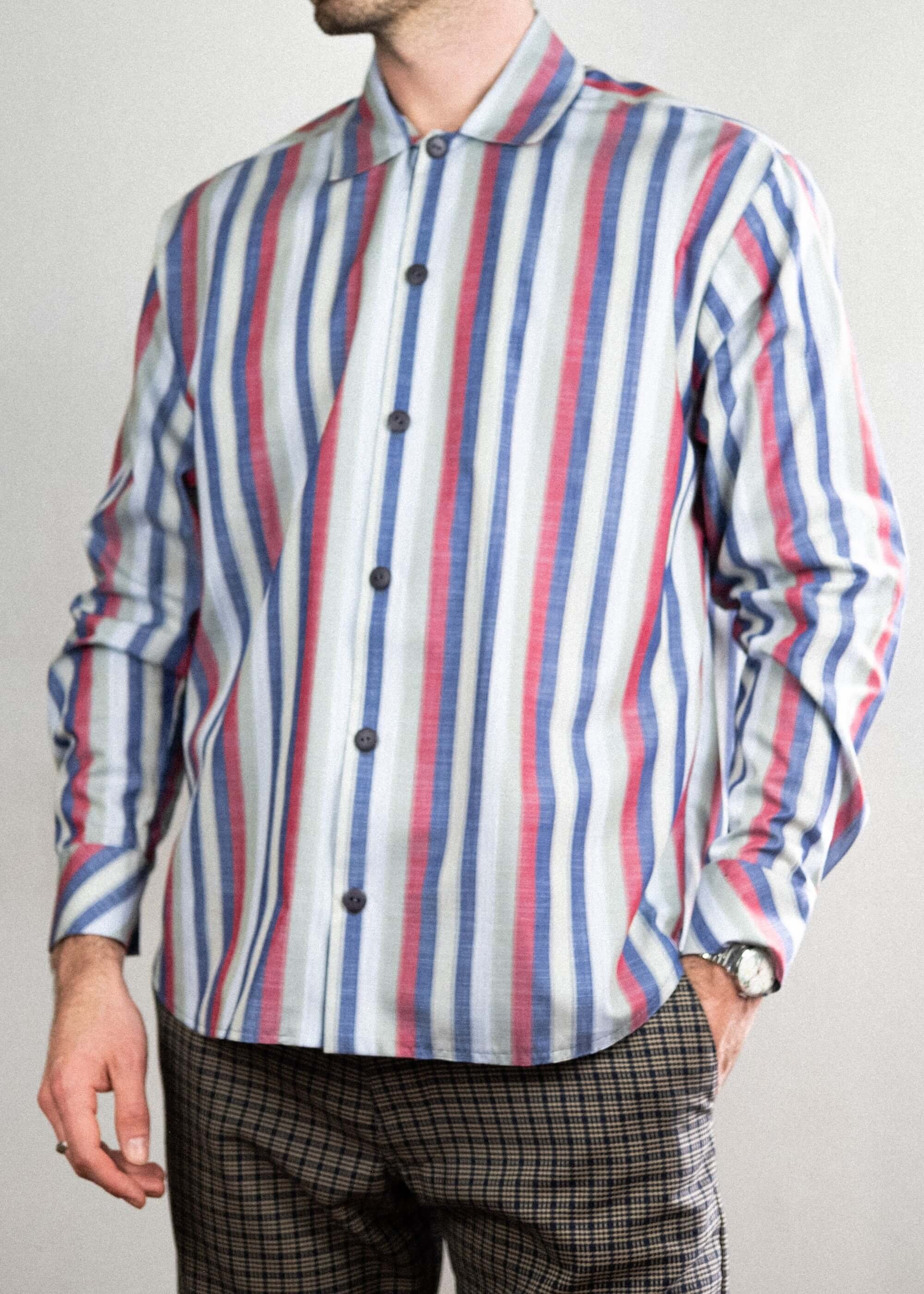 Men’s Chocolate and Oatmeal Check Over Shirt by Order Materia — Order ...