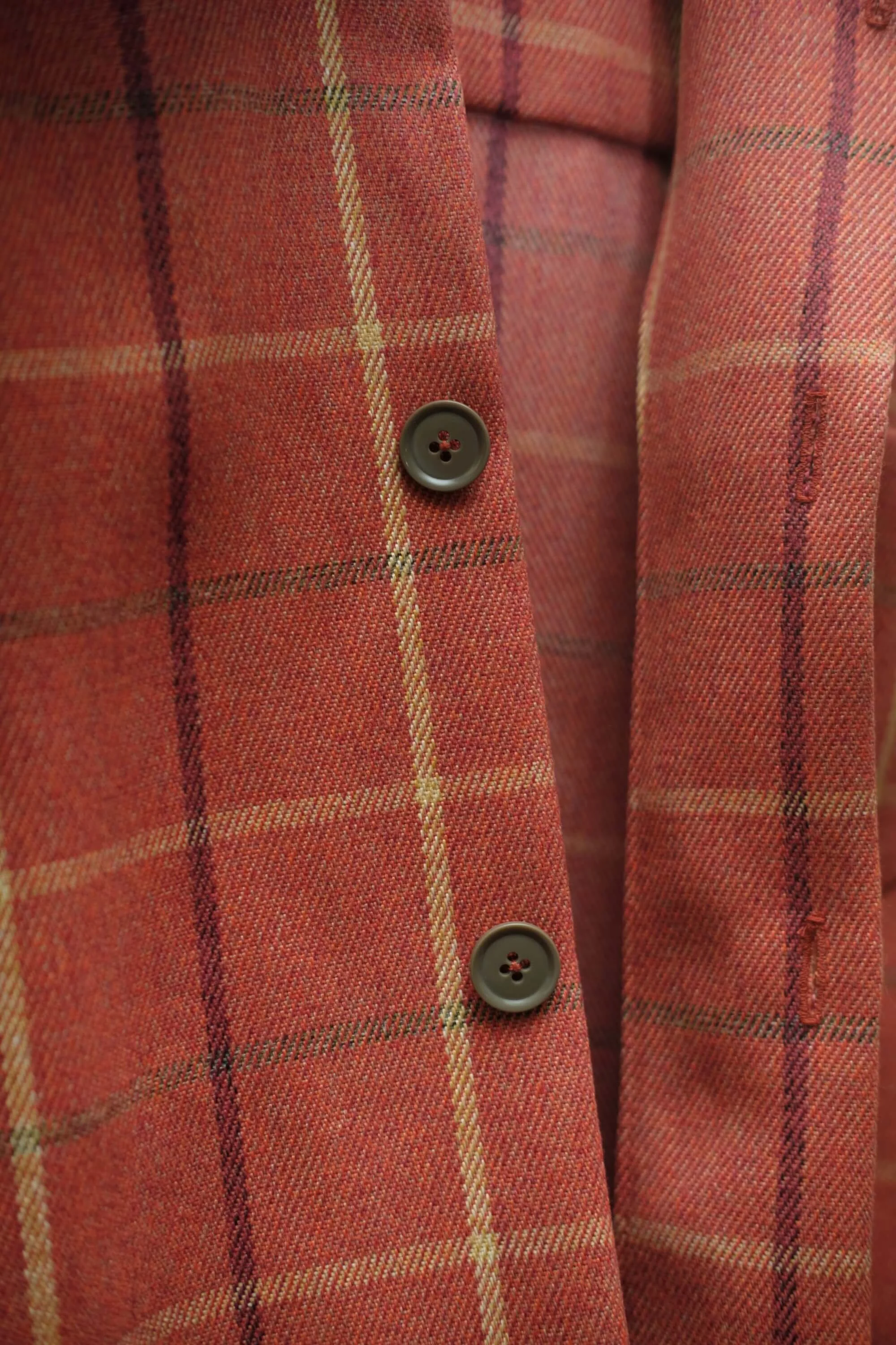Men's Checked Rust Shirt