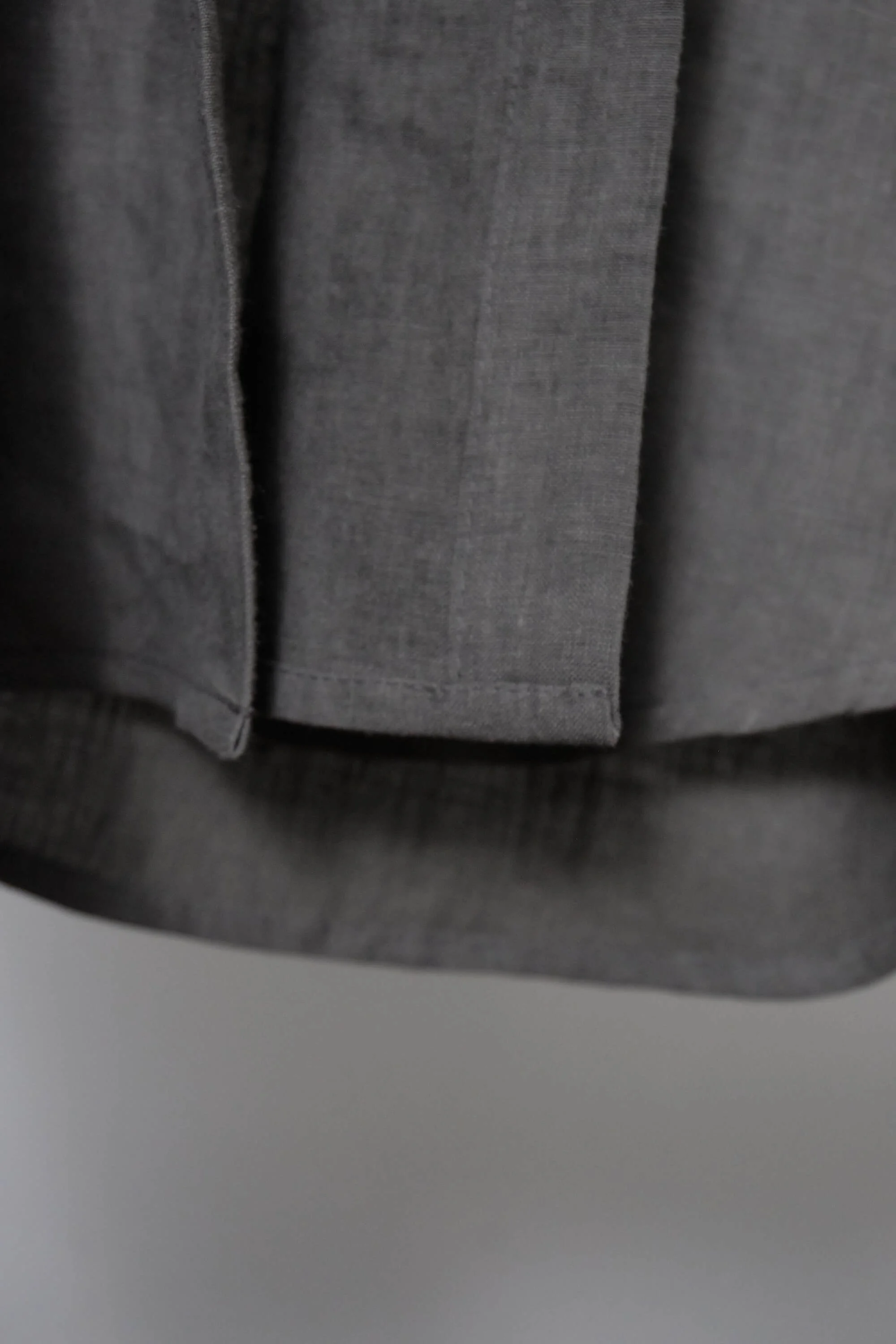 Men's Smoke Grey Linen Mandarin Collar Shirt  (4).jpg