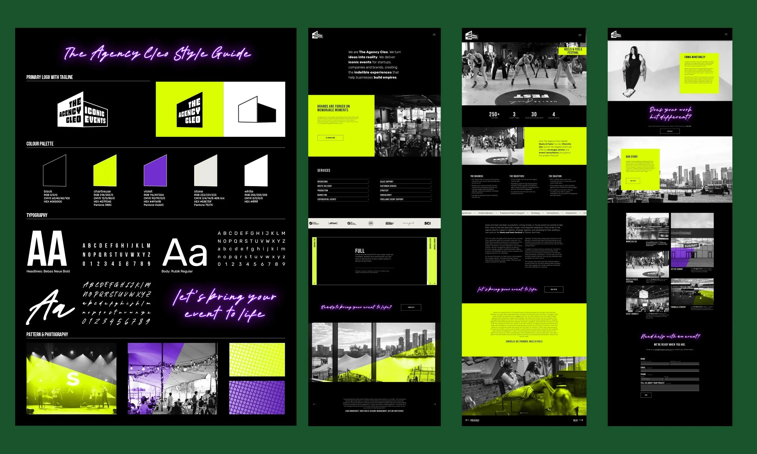 Dot & Peg Branding and Squarespace website - The Agency Cleo