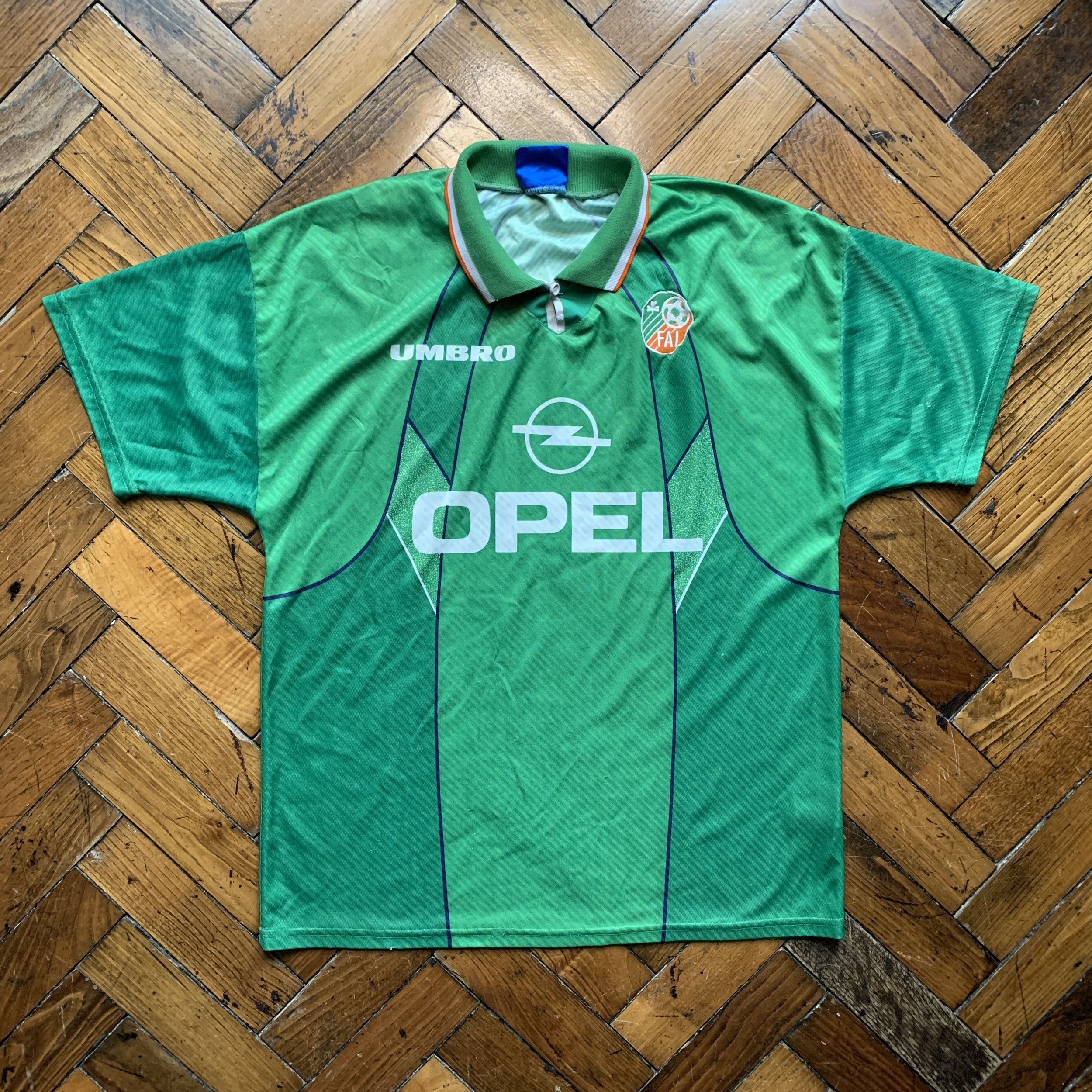 1994 Ireland Maillot extérieur Keane #6 - 9/10 - (M/L