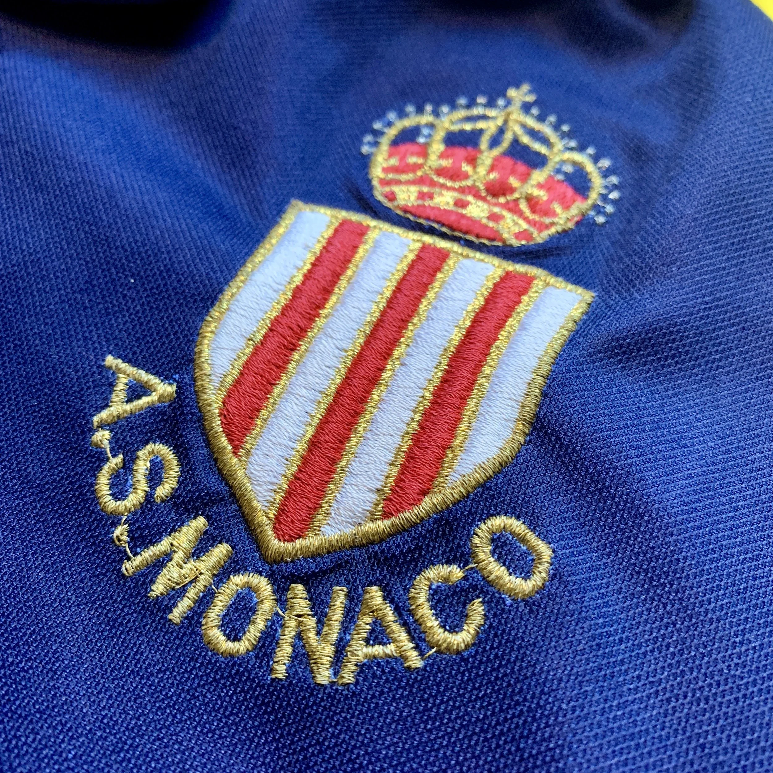 Maglia Calcio Vintage AS Monaco 1998-1999 Kappa Henry #12 - Taglia XL - Usata