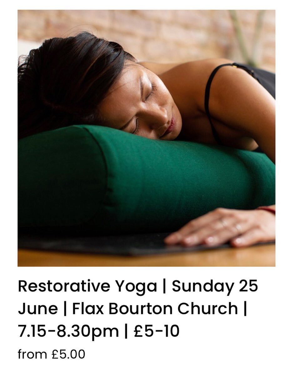 Join a gentle, mindful yoga practice on the last Sunday of each month. Wind down, rest and restore your body, so you&rsquo;re ready for the new month ahead. 
:
:
#yoga #restorativeyoga #mindfulness #meditation #guidedmeditation #rest #restore #wellbe