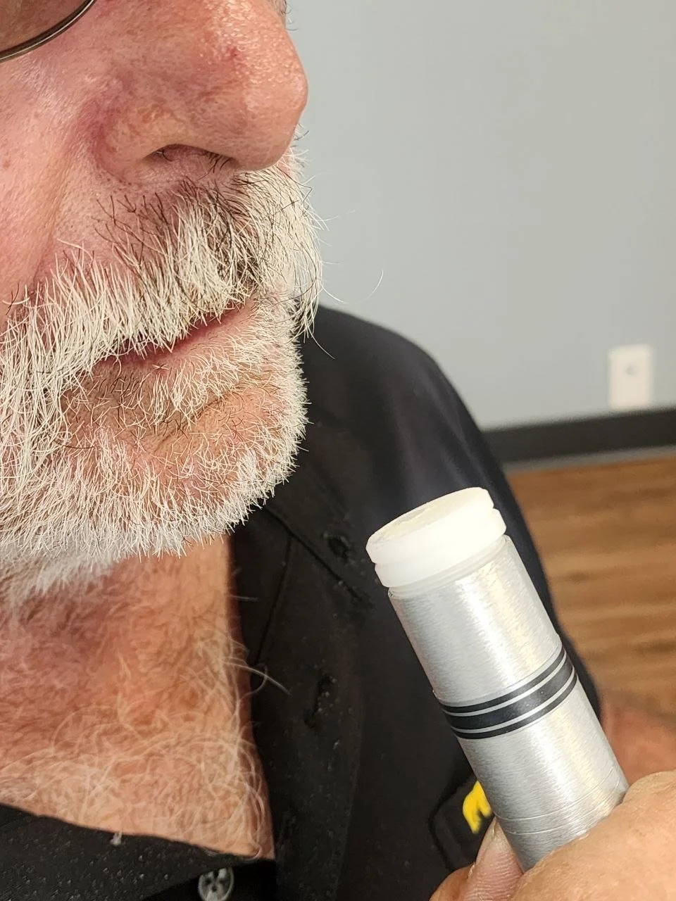 Man using Personal salt halogenator