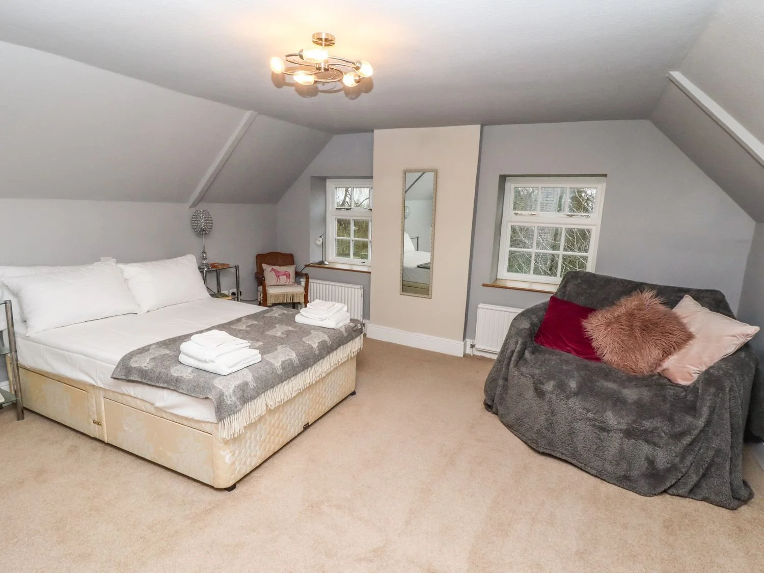 The Master bedroom at the Glebe