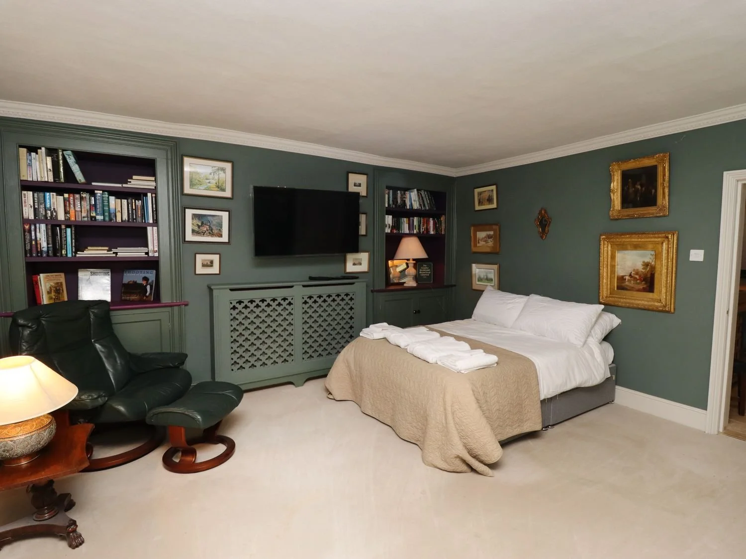 The ground floor bedroom at the Glebe