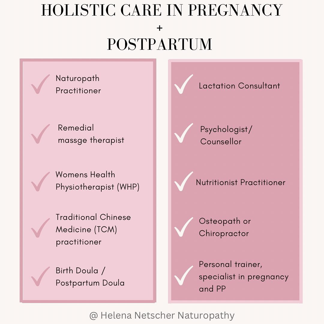 The Naturopathic Principle &ldquo;Tolle Totum&rdquo; or Treat the Whole Person, encompasses the concept that the whole is greater than the sum of its parts. 

In particular, preconception, pregnancy + postpartum impacts the whole person, not just the