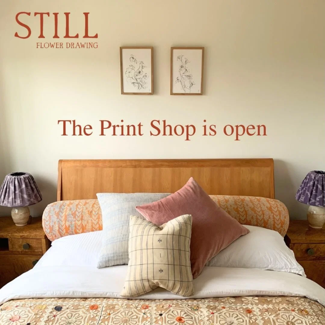 I&rsquo;m delighted to share with you that the STILL print shop is now open ✨

There are six beautiful prints to choose from. All made exclusively for STILL by artists @claudialowry_art , @rosieharbottle  and @molly.a.martin 

Each piece has been ins