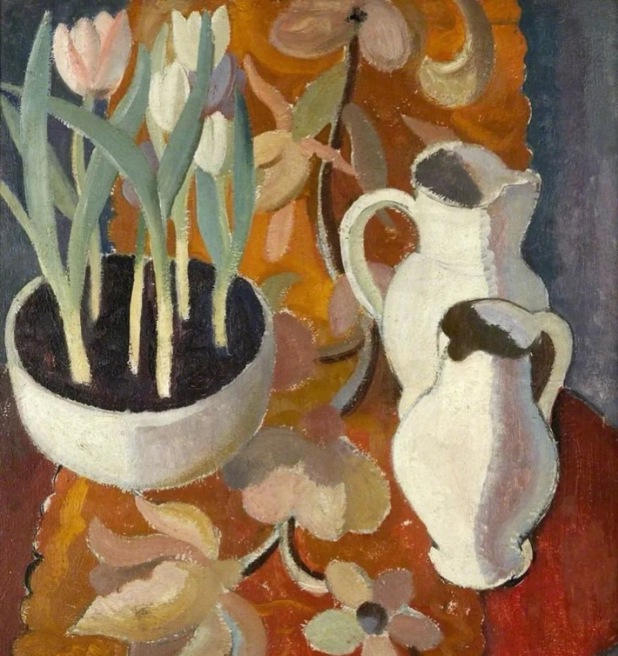 Today&rsquo;s artist inspiration:

&lsquo;Still life, tulips and jugs&rsquo; by William George Gillies, 1928