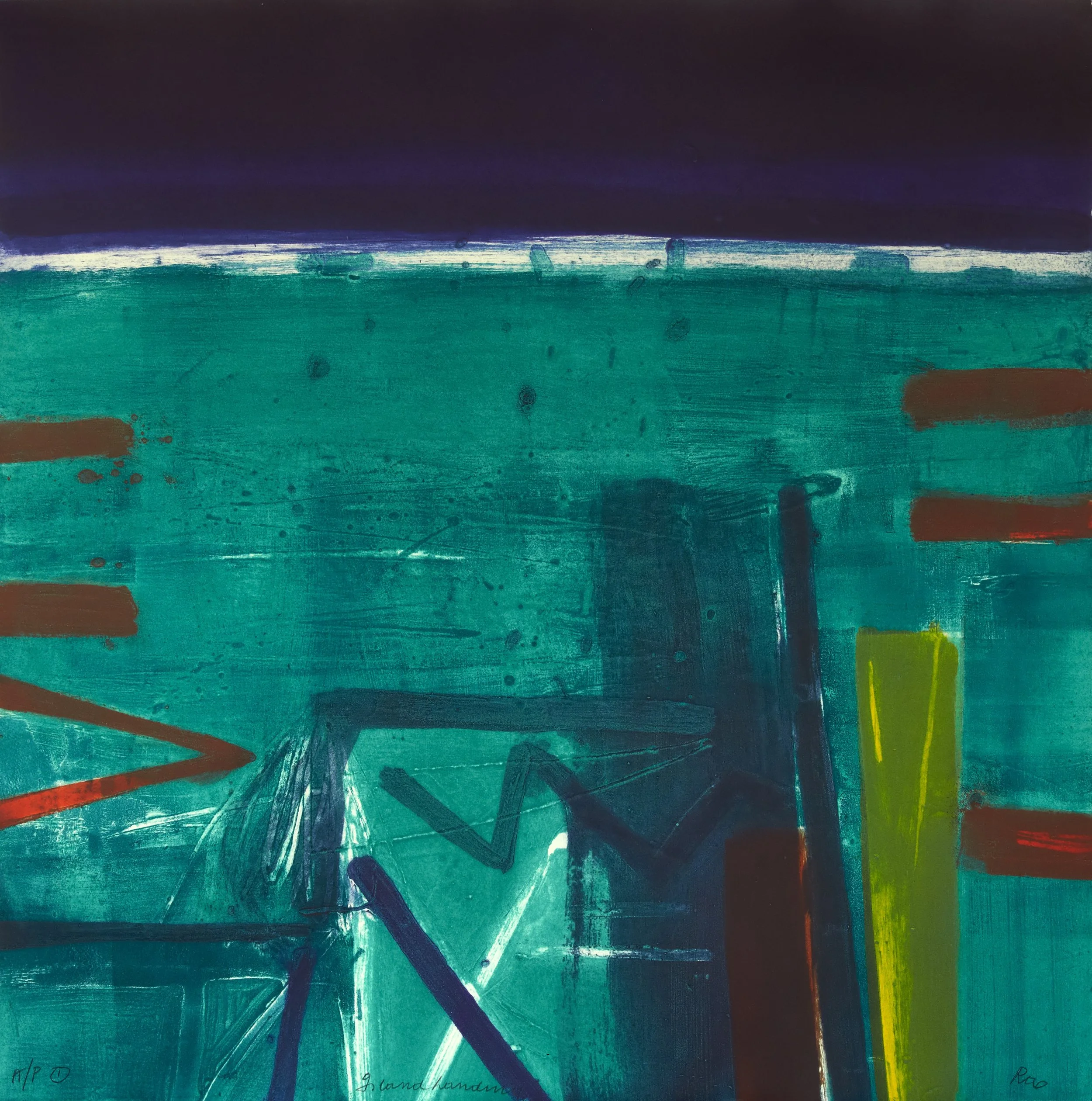 Island Landing, 89 cm x 89 cm, 2015
