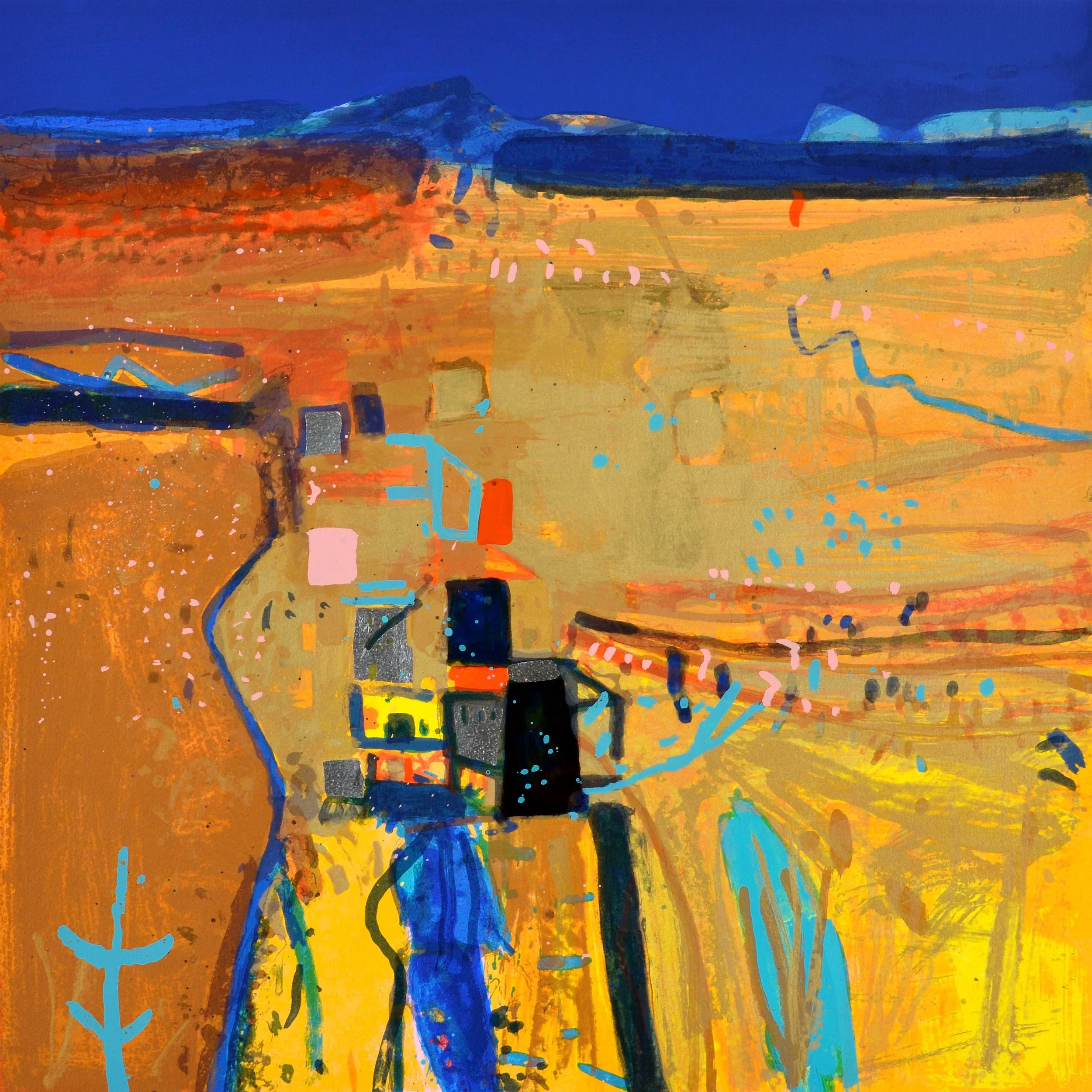 Pueblo, 75 x 76 cm, 2008