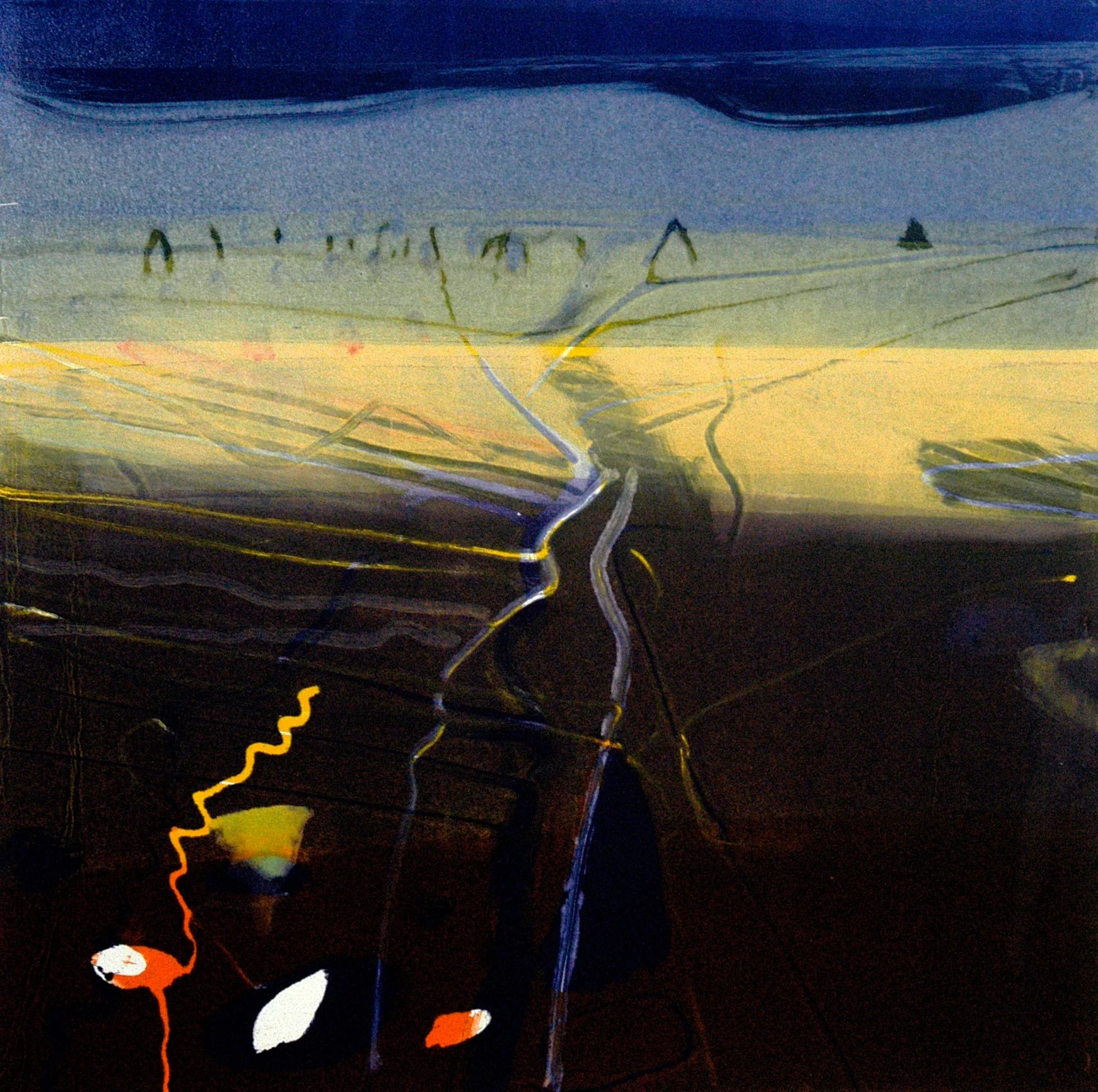 Shore at Belmullet,
38 x 38cm 
