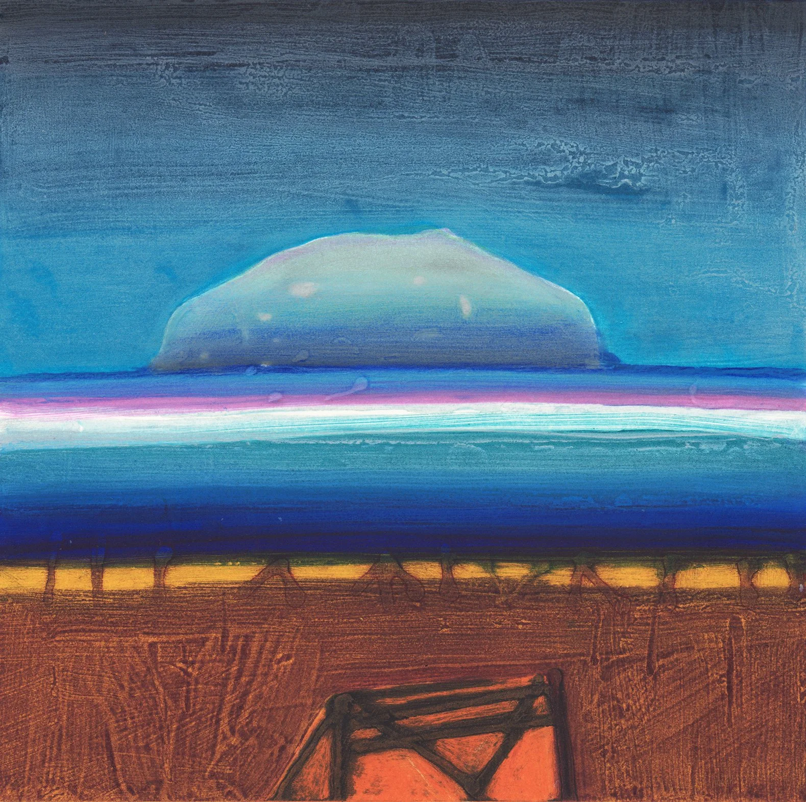 Ailsa Craig, 30 x 30 cm