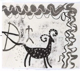 Anasazi Longhorn, 32 x 27 cm