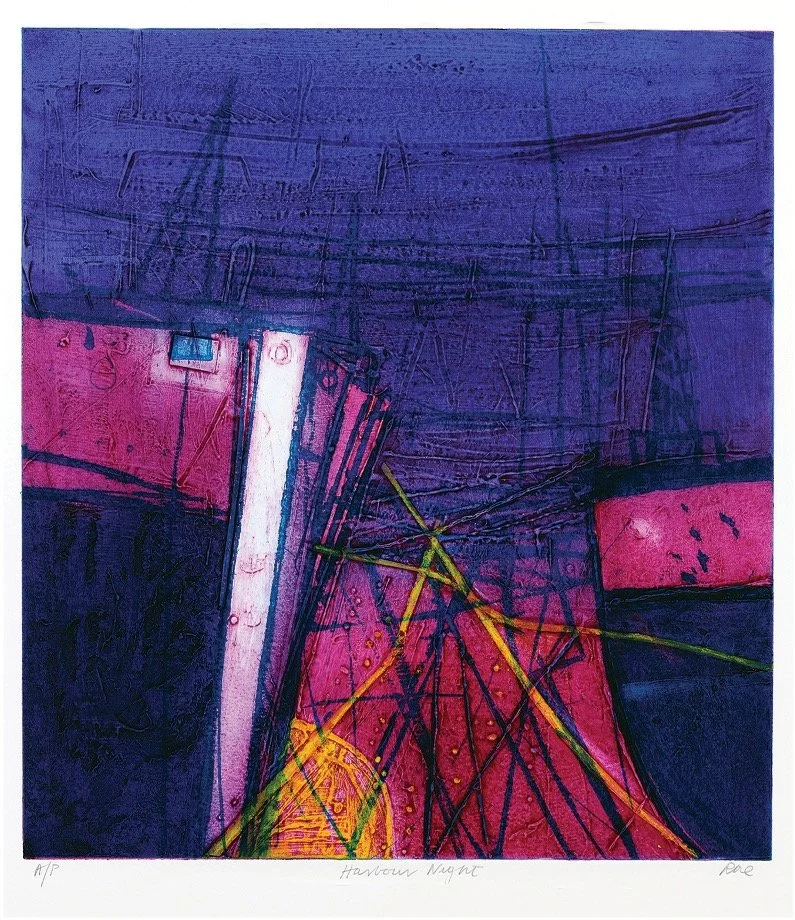 Harbour Night, 60 x 60 cm