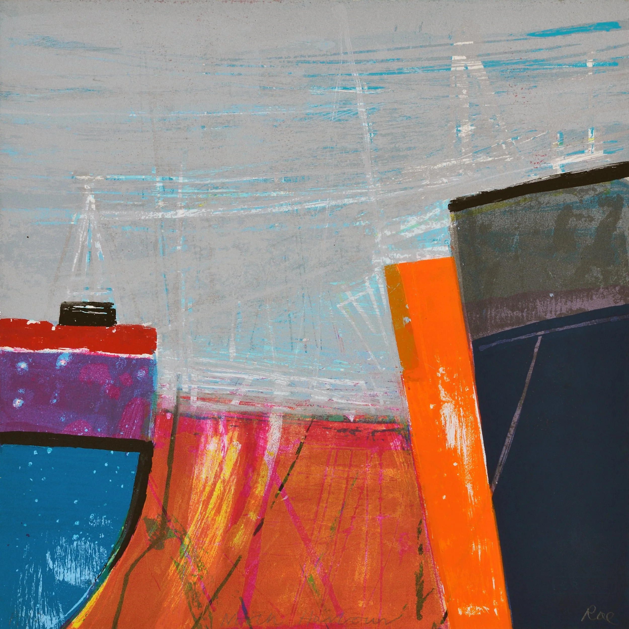 North Harbour, 40 x 40 cm