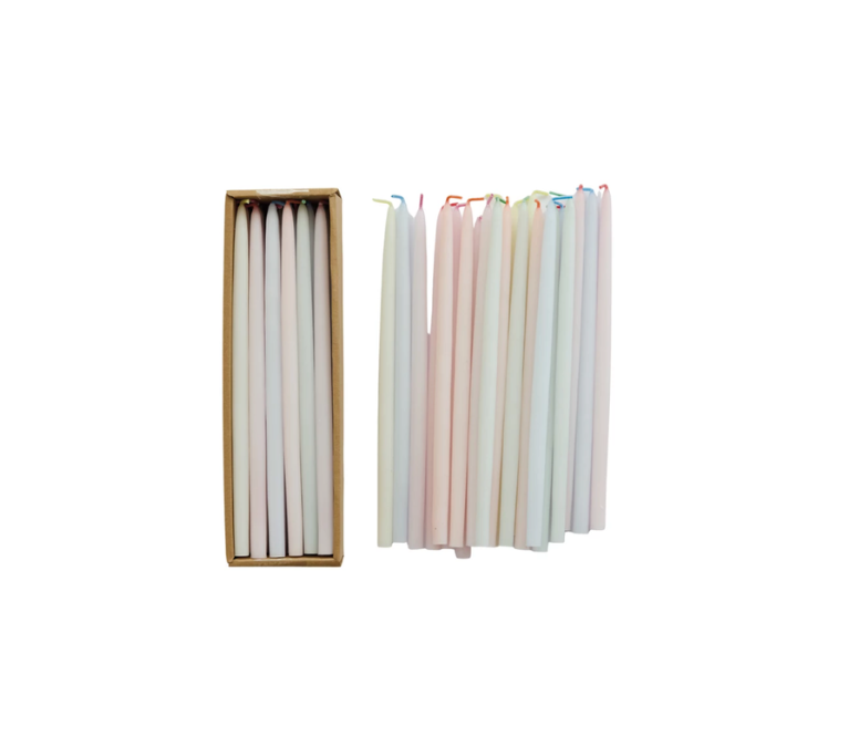 Unscented Thin Taper Candles in Box