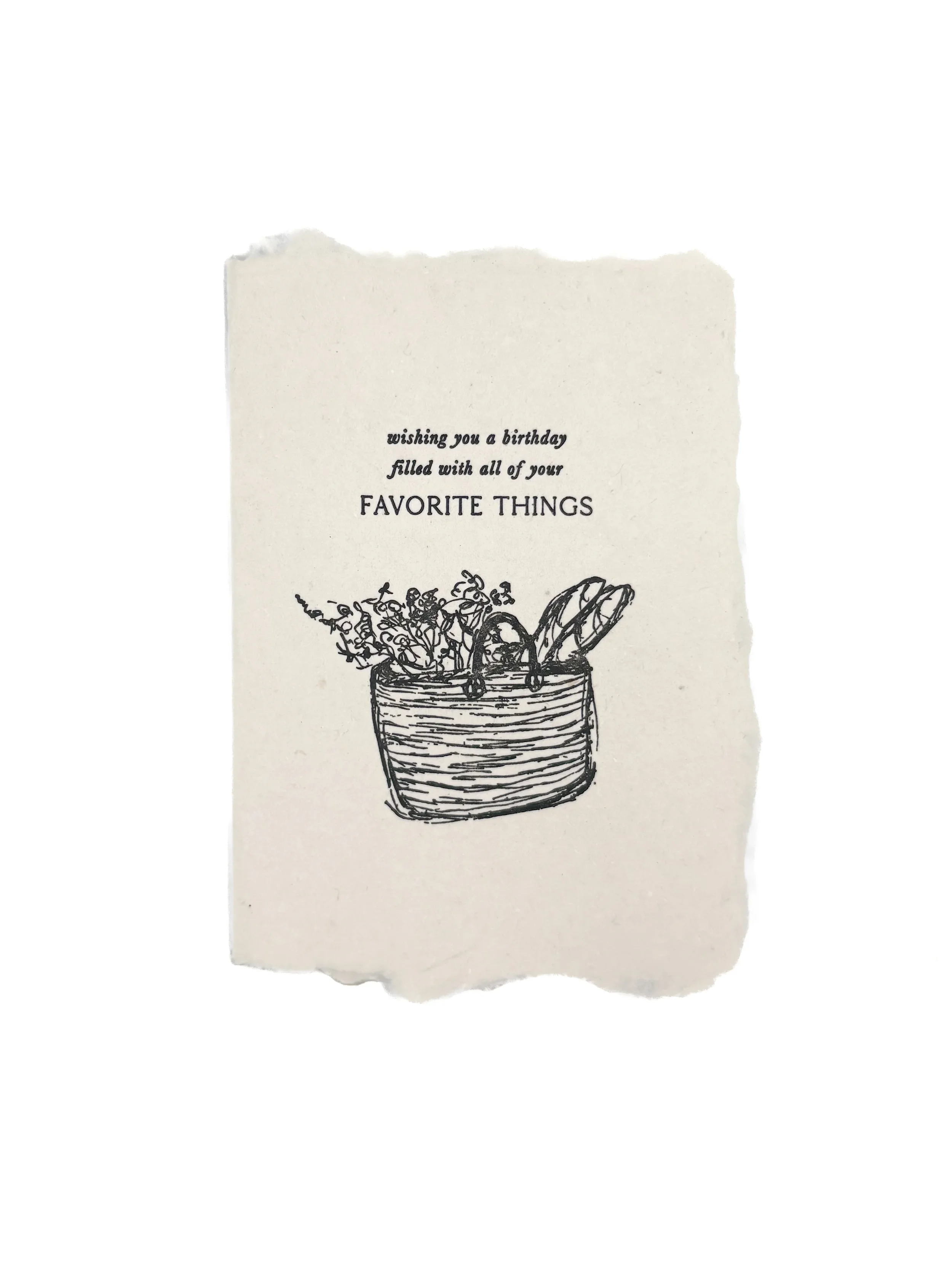Happy Birthday Basket Card