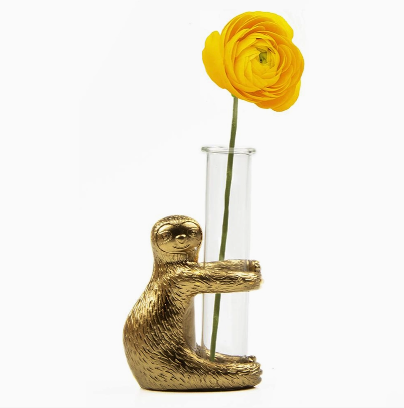 Sloth Bud Vase