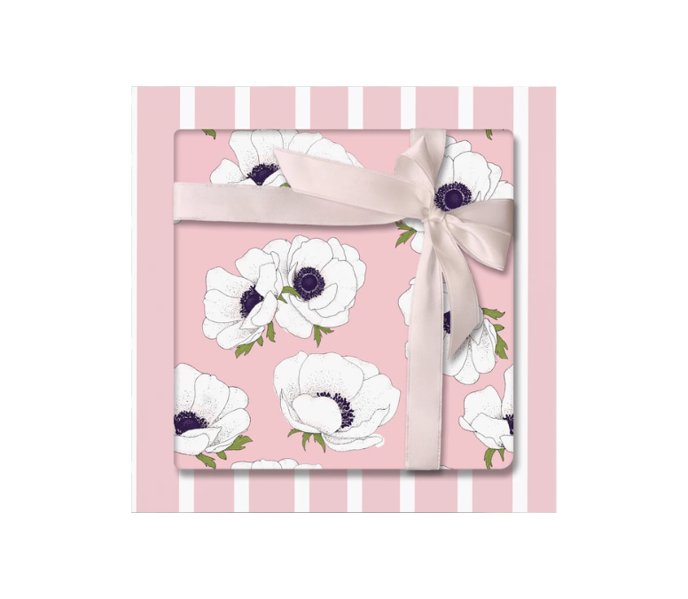 White Anemone Wrapping Paper