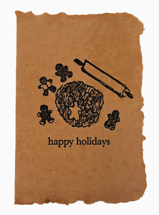 Happy Holidays Gingerbread Card