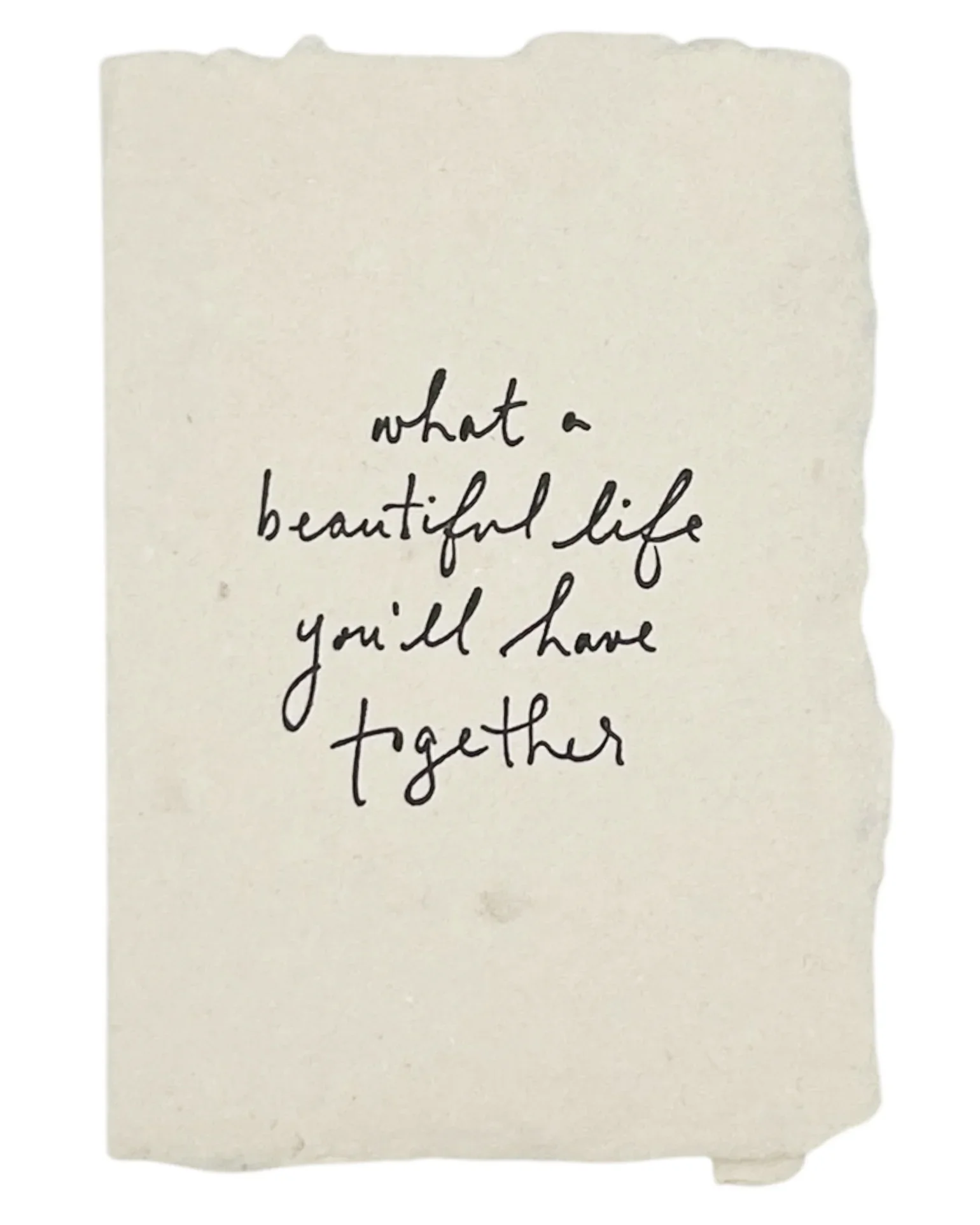 What A Beautiful Life Together Card