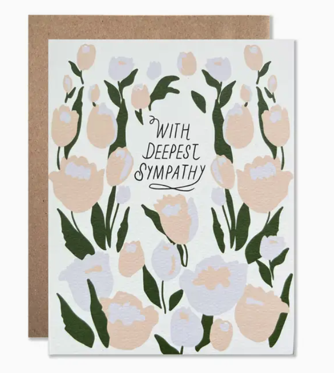 Deepest Sympathy Tulips Card